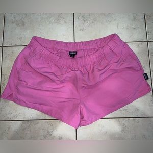 Patagonia barely baggies (2.5 inch) in pink EUC
